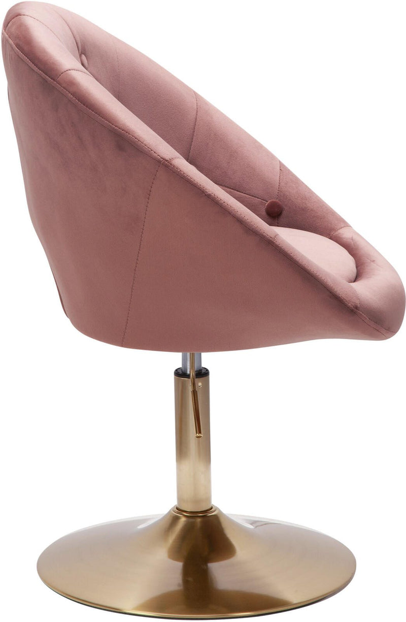 WOHNLING Loungesessel WL6.300 Samt rosa