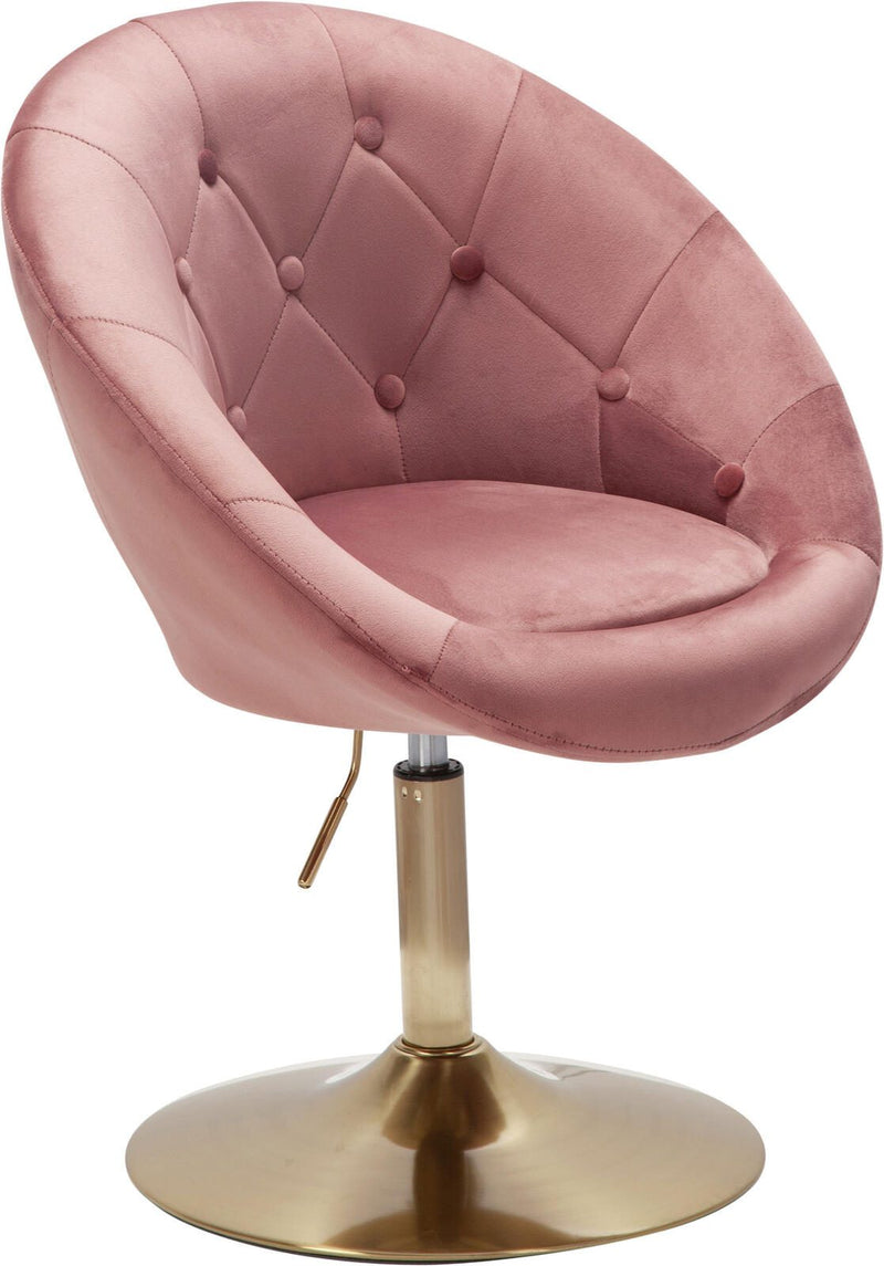 WOHNLING Loungesessel WL6.300 Samt rosa