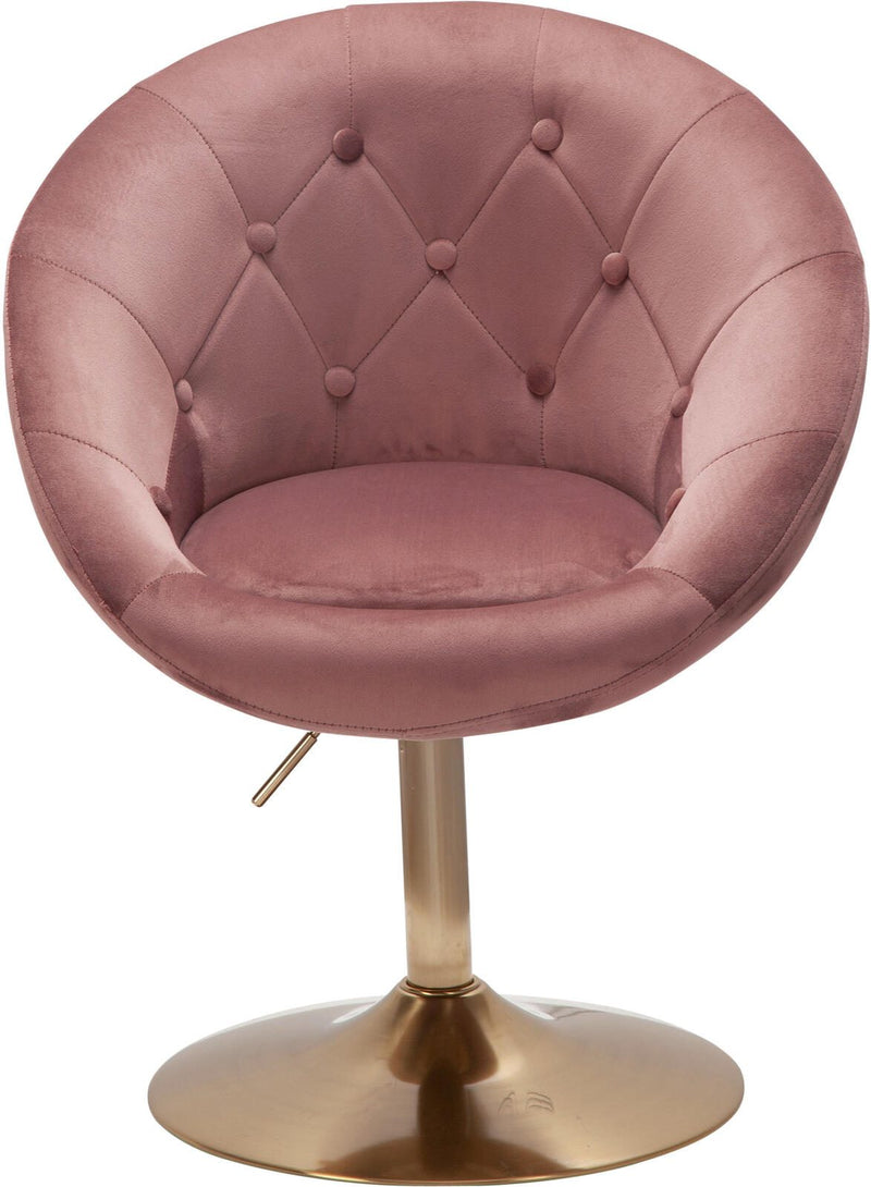 WOHNLING Loungesessel WL6.300 Samt rosa