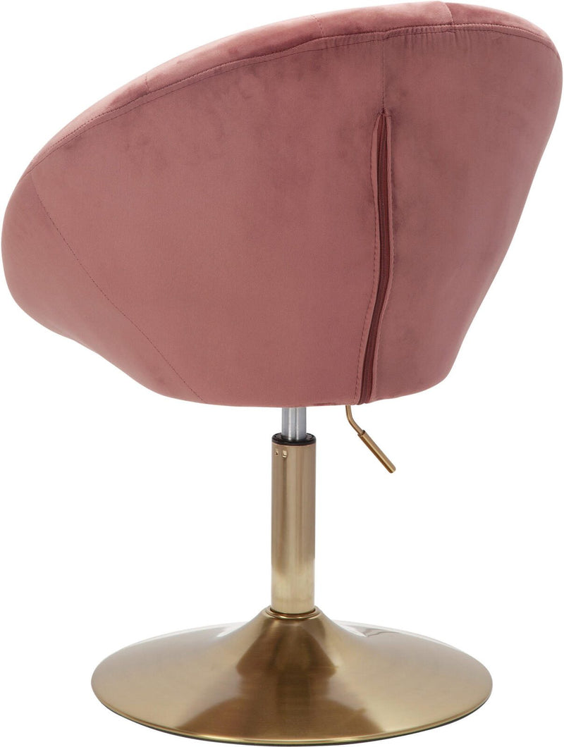 WOHNLING Loungesessel WL6.300 Samt rosa