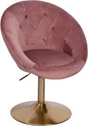 WOHNLING Loungesessel WL6.300 Samt rosa