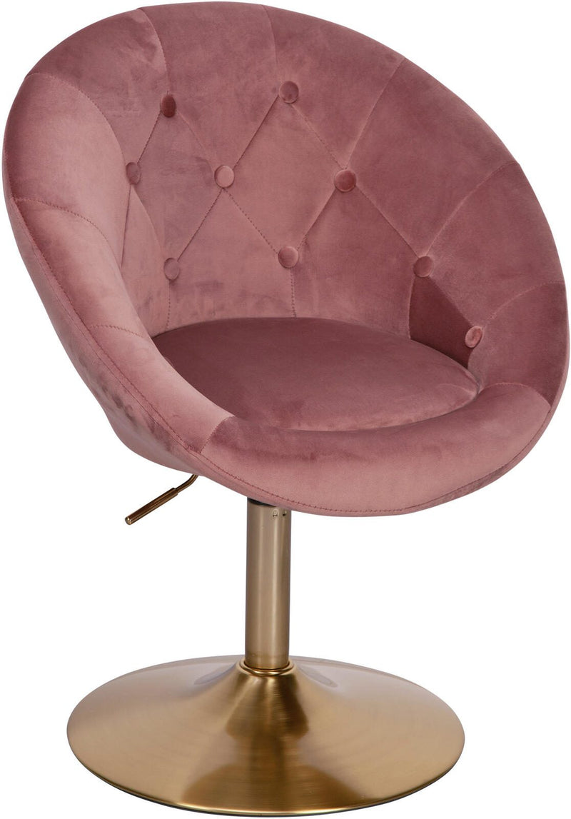 WOHNLING Loungesessel WL6.300 Samt rosa