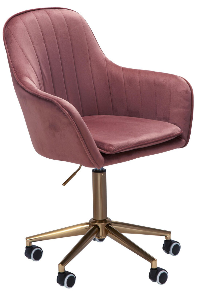 AMSTYLE Drehstuhl SPM1.431 Samt Rosa