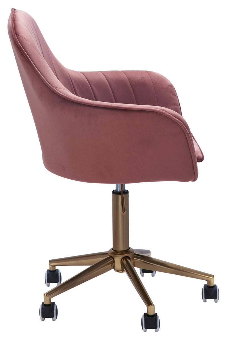 AMSTYLE Drehstuhl SPM1.431 Samt Rosa