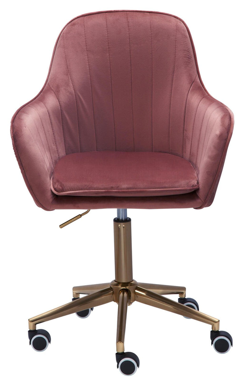 AMSTYLE Drehstuhl SPM1.431 Samt Rosa