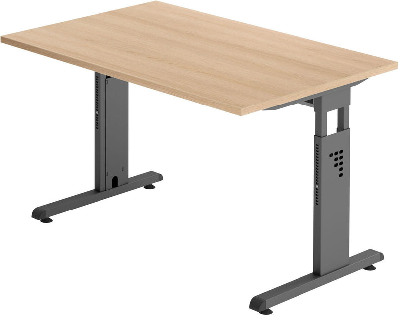 HAMMERBACHER höhenverstellbarer Schreibtisch VOS12/E/G eiche