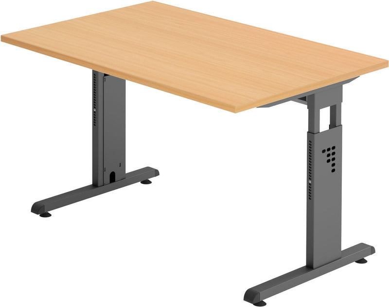 HAMMERBACHER höhenverstellbarer Schreibtisch VOS12/6/G buche