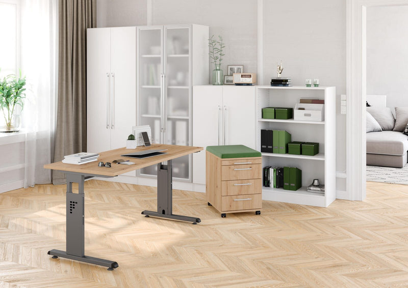 HAMMERBACHER Schreibtisch VOS614/R/G Asteiche