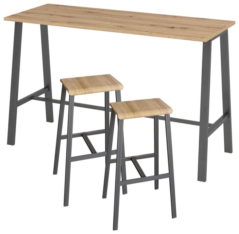 HAMMERBACHER Barhocker asteiche (2er-Set)