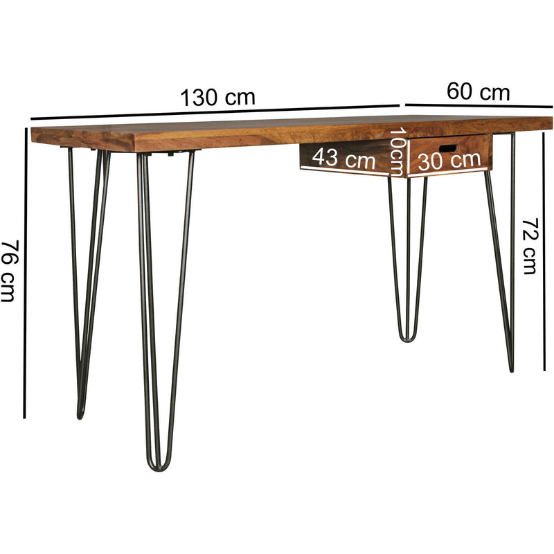 WOHNLING Schreibtisch WL1.975 braun