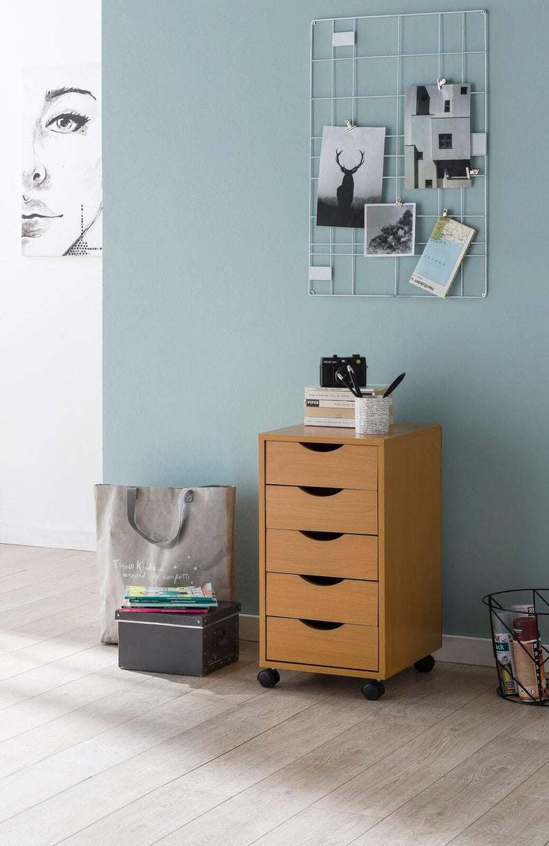 WOHNLING Rollcontainer WL5.924 Buche