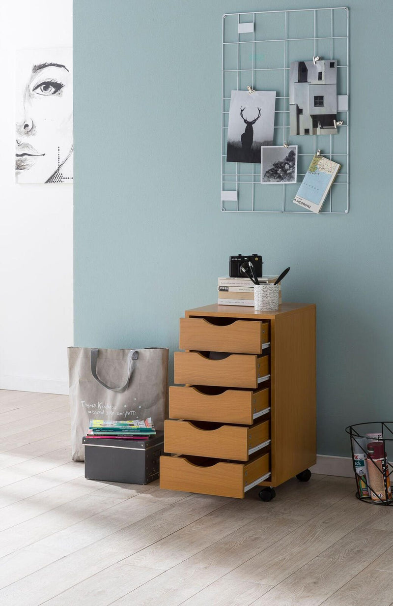 WOHNLING Rollcontainer WL5.924 Buche