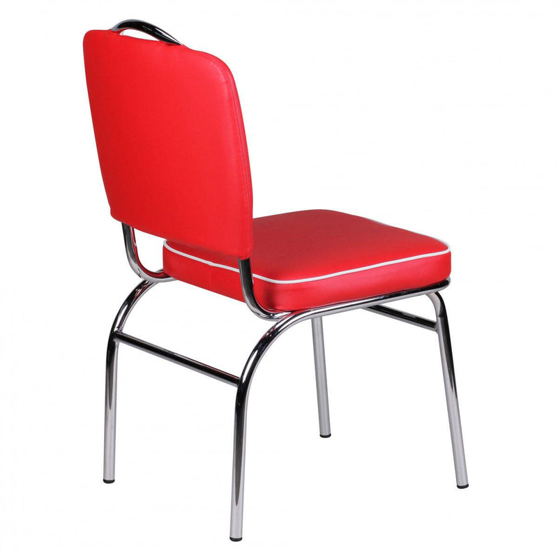 WOHNLING Esszimmerstuhl WL1.715 rot/weiß