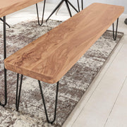WOHNLING Sitzbank BAGLI 120 cm Akazie
