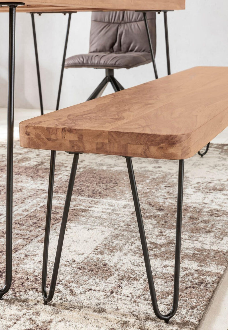 WOHNLING Sitzbank BAGLI 120 cm Akazie