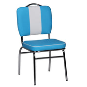 WOHNLING Esszimmerstuhl WL1.717 blau/weiß