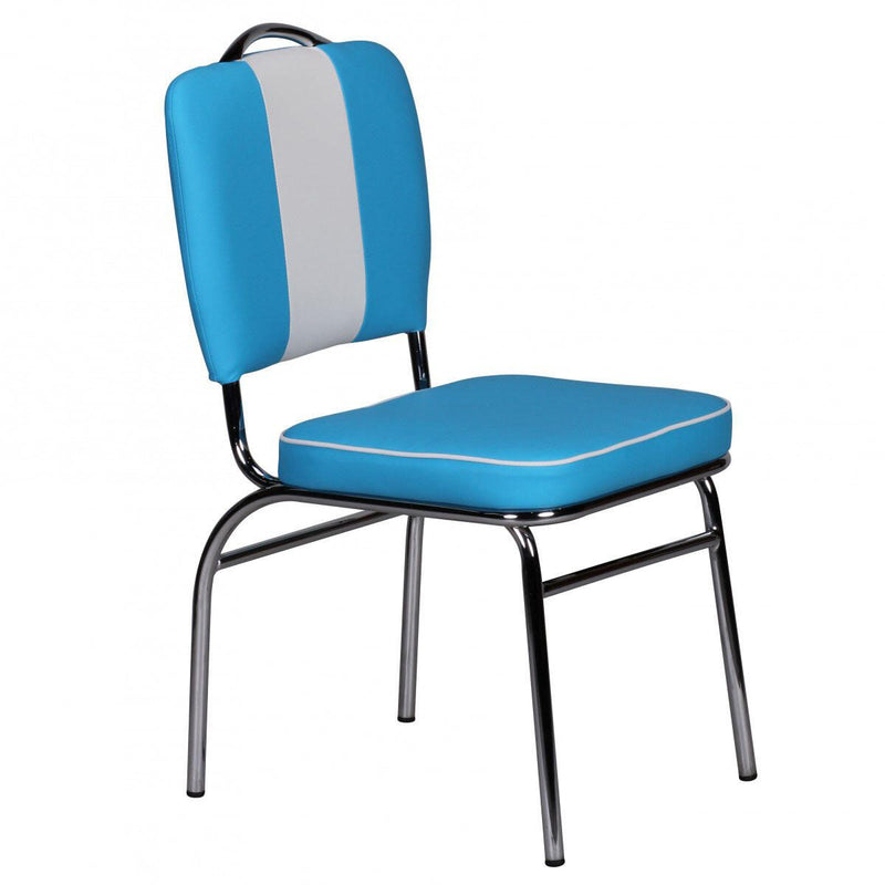 WOHNLING Esszimmerstuhl WL1.717 blau/weiß