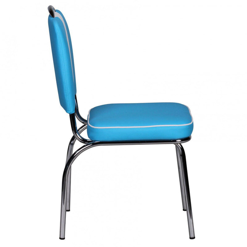 WOHNLING Esszimmerstuhl WL1.717 blau/weiß