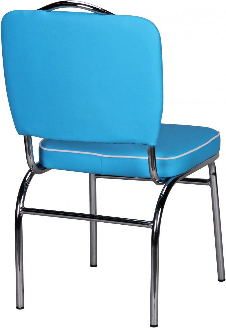 WOHNLING Esszimmerstuhl WL1.717 blau/weiß