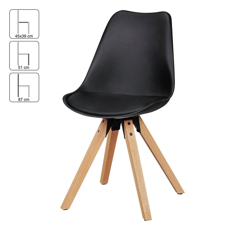 WOHNLING Esszimmerstuhl WL5.022 schwarz