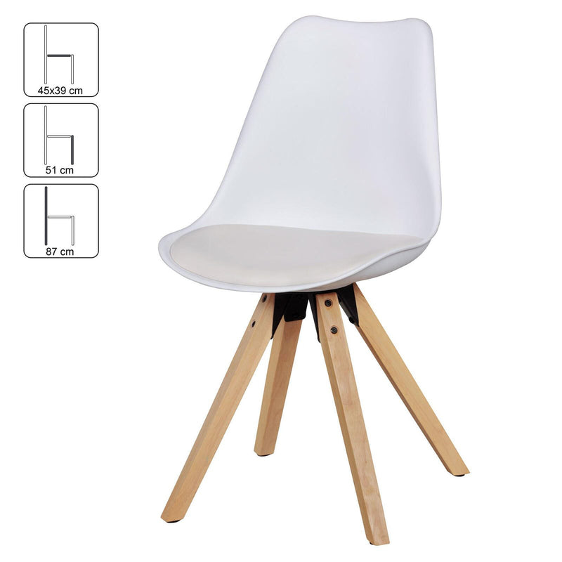 WOHNLING Esszimmerstuhl WL5.024 weiß