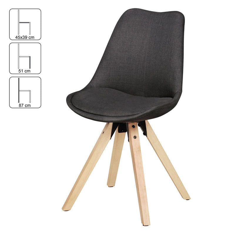 WOHNLING Esszimmerstuhl WL5.026 anthrazit