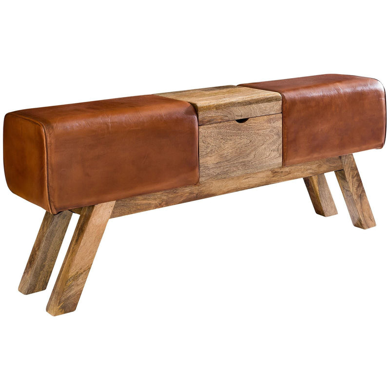 WOHNLING Sitzbank Turnbock 120 cm braun