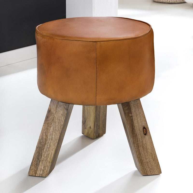 WOHNLING Hocker WL5.102 Turnbock braun
