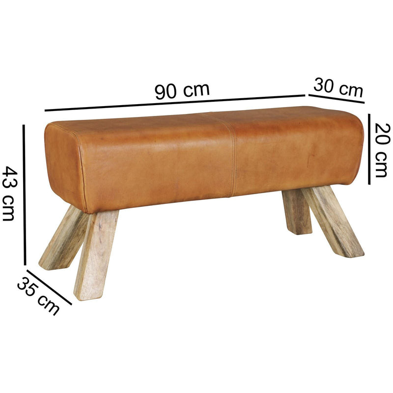 WOHNLING Sitzbank Springbock 90 cm