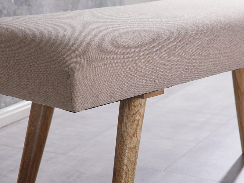 WOHNLING Sitzbank SALIM Stoff beige