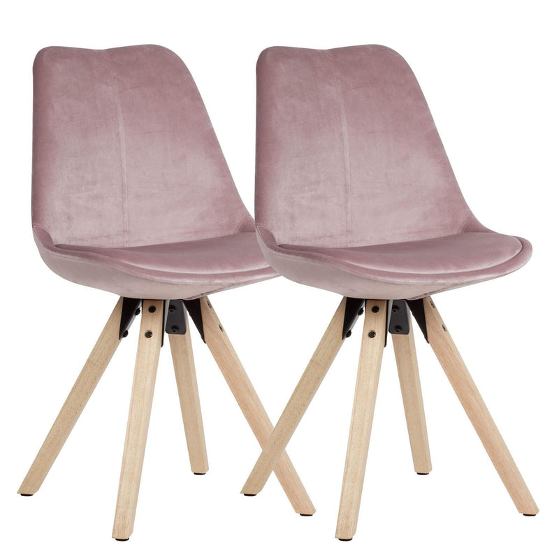 WOHNLING Esszimmerstuhl WL6.037 Stoff rosa