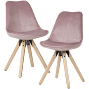 WOHNLING Esszimmerstuhl WL6.037 Stoff rosa