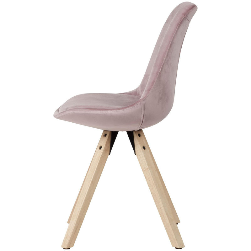 WOHNLING Esszimmerstuhl WL6.037 Stoff rosa