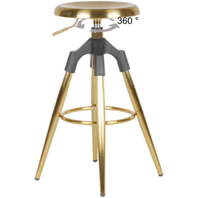 WOHNLING Barhocker WL6.045 Metall gold