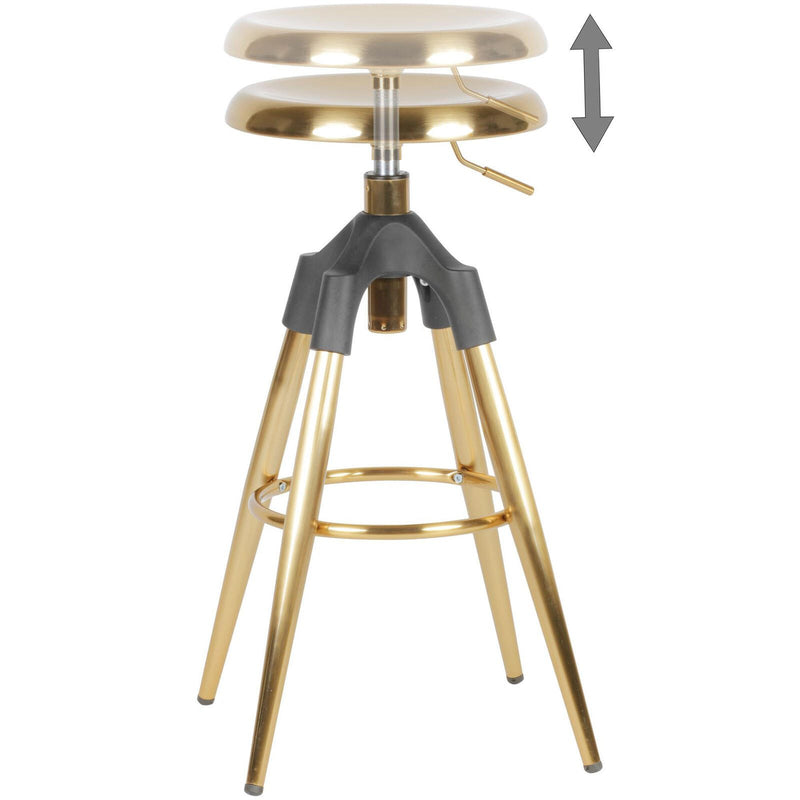 WOHNLING Barhocker WL6.045 Metall gold