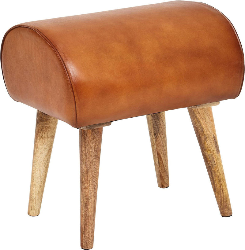 WOHNLING Hocker WL6.087 Echtleder 45 cm