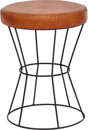 WOHNLING Hocker WL6.093 Echtleder 35 cm