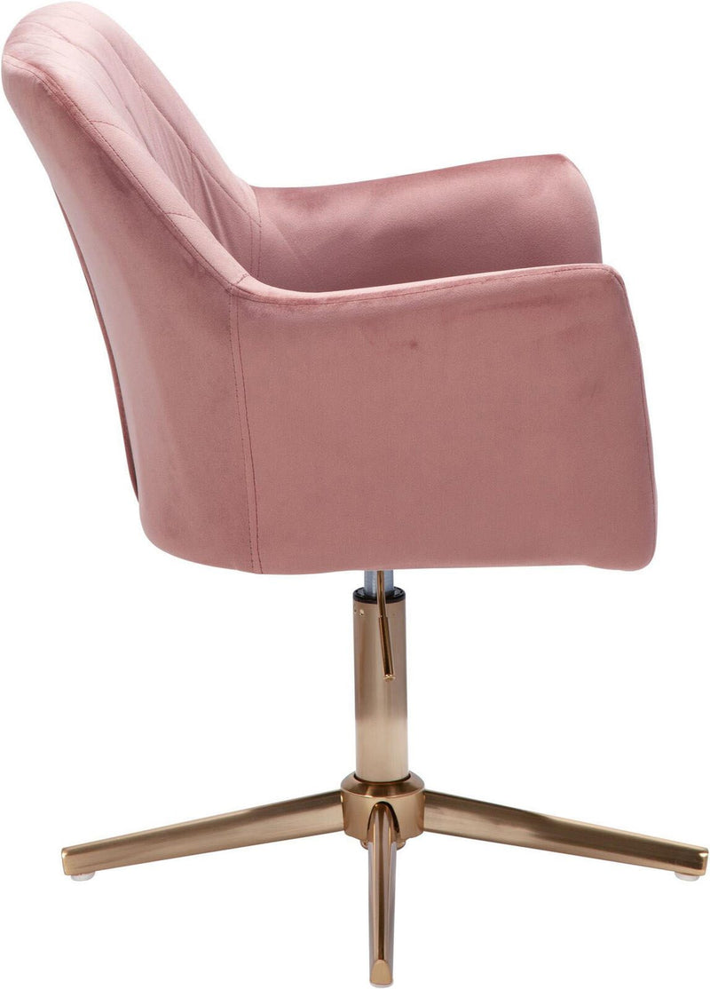 WOHNLING Stuhl WL6.306 Samt rosa