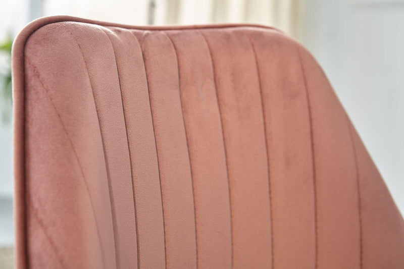 WOHNLING Stuhl WL6.303 Samt rosa