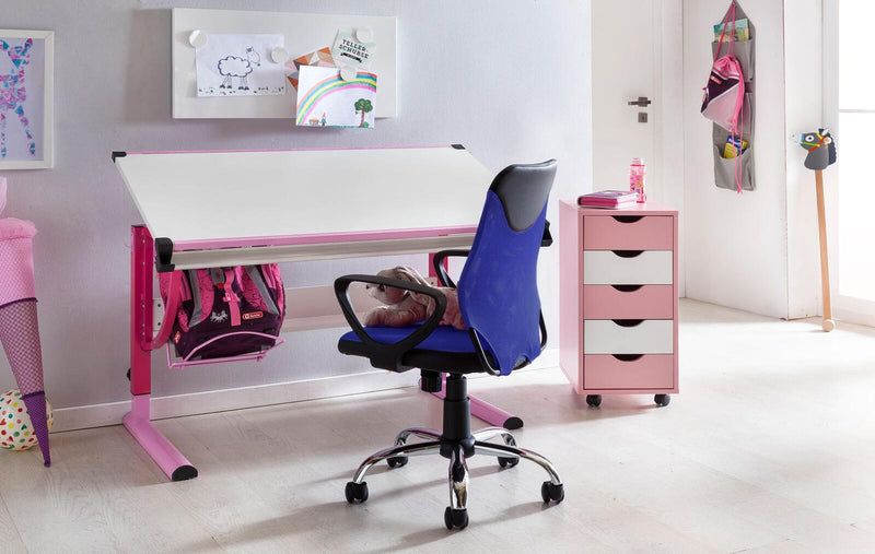 AMSTYLE Kinderdrehstuhl SPM1.357 blau/schwarz