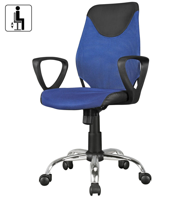 AMSTYLE Kinderdrehstuhl SPM1.357 blau/schwarz