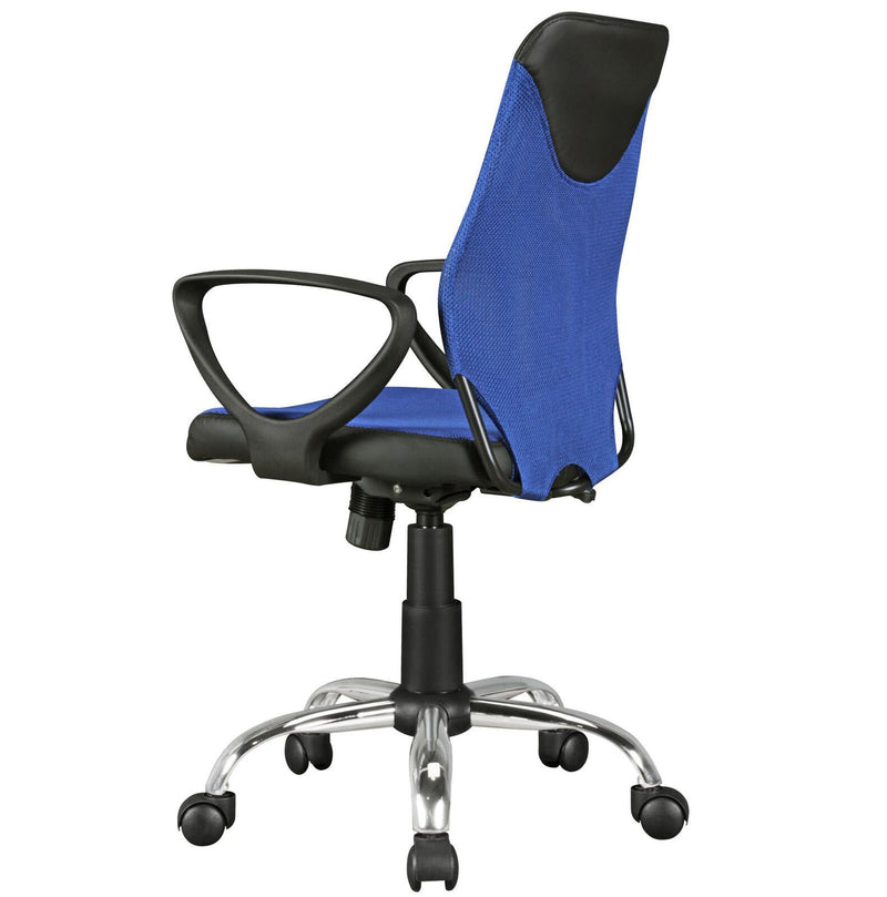 AMSTYLE Kinderdrehstuhl SPM1.357 blau/schwarz