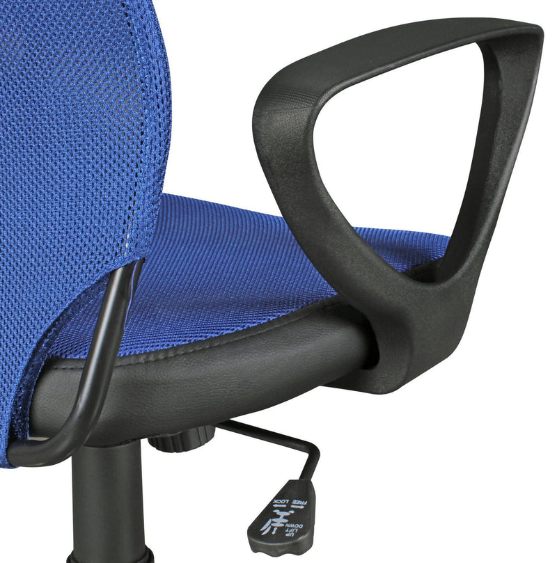AMSTYLE Kinderdrehstuhl SPM1.357 blau/schwarz