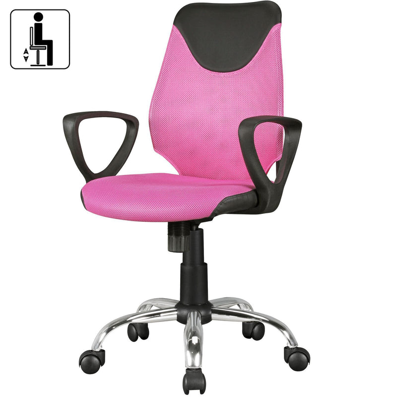 AMSTYLE Kinderdrehstuhl SPM1.355 pink/schwarz