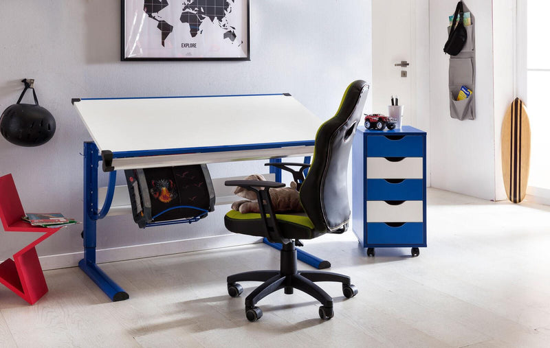 AMSTYLE Kinderdrehstuhl SPM1.352 grün/grau