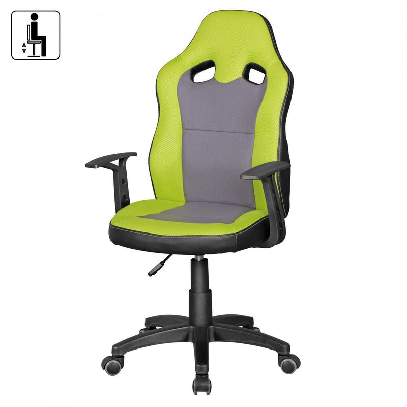 AMSTYLE Kinderdrehstuhl SPM1.352 grün/grau