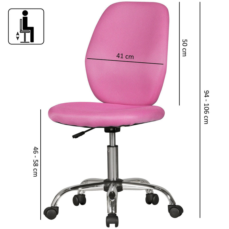 AMSTYLE Kinderdrehstuhl SPM1.393 pink