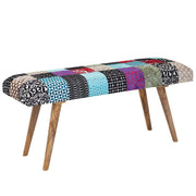 WOHNLING Sitzbank Patchwork Samt
