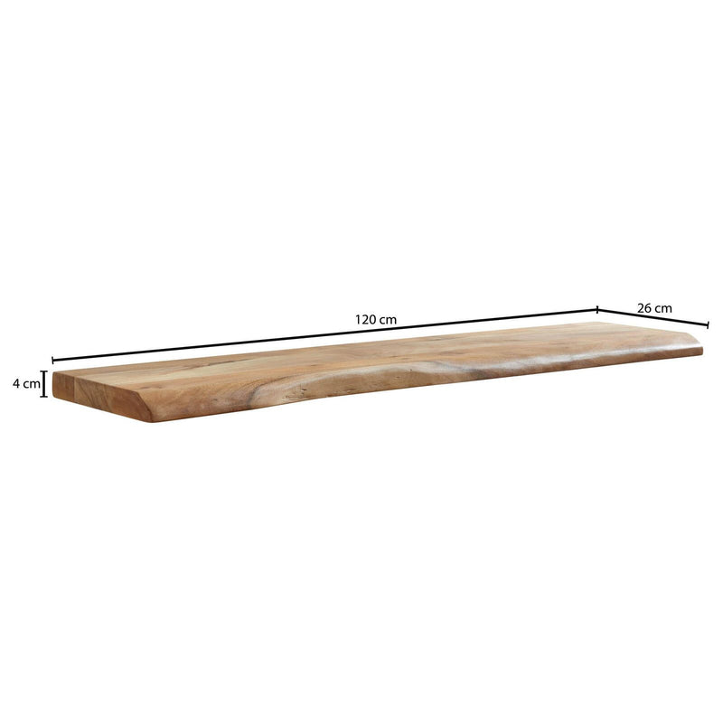 WOHNLING Regal Baumkante 120cm akazie