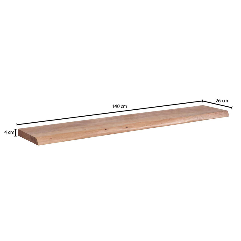 WOHNLING Regal Baumkante 140cm akazie